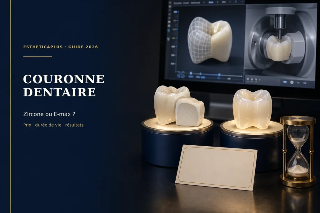 Couronne dentaire zircone ou E-max au Maroc