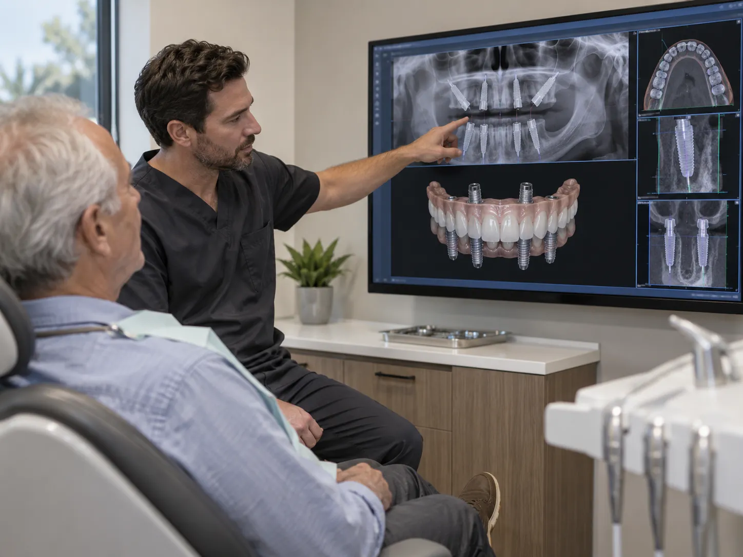 Prothèse fixe sur implants All-on-6 au Maroc